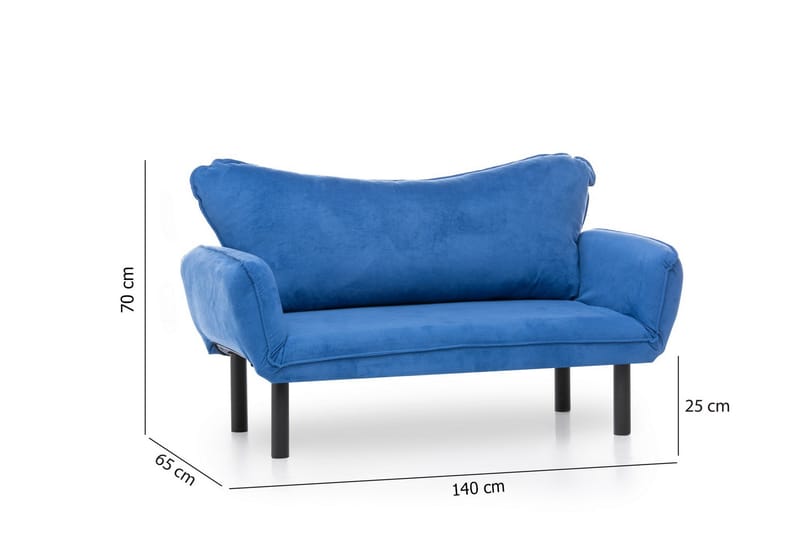 Mezonzo 2-seter Sovesofa - Blå - Møbler - Sofaer - Sovesofaer