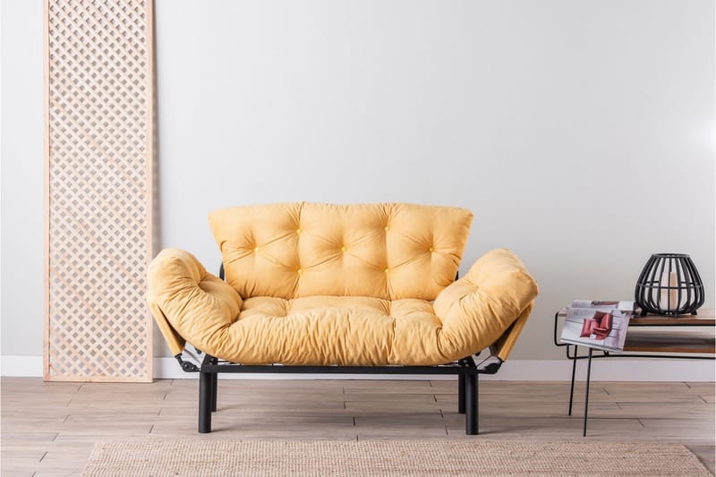 Mezonzo 2-seter Sovesofa - Gul - Møbler - Sofaer - Sovesofaer