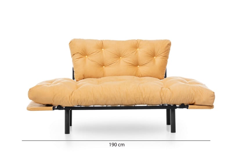 Mezonzo 2-seter Sovesofa - Gul - Møbler - Sofaer - Sovesofaer