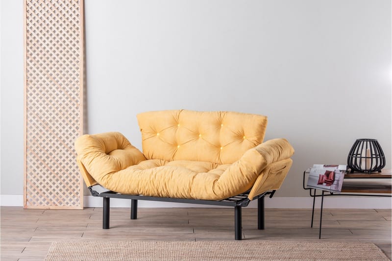 Mezonzo 2-seter Sovesofa - Gul - Møbler - Sofaer - Sovesofaer