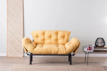 Mezonzo 2-seter Sovesofa - Gul - Møbler - Sofaer - Sovesofaer