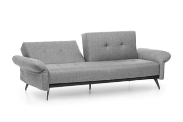 Mezonzo 3-seter Rektangulær Sovesofa 125x190 cm i Stoff - Grå - Møbler - Sofaer - Sovesofaer