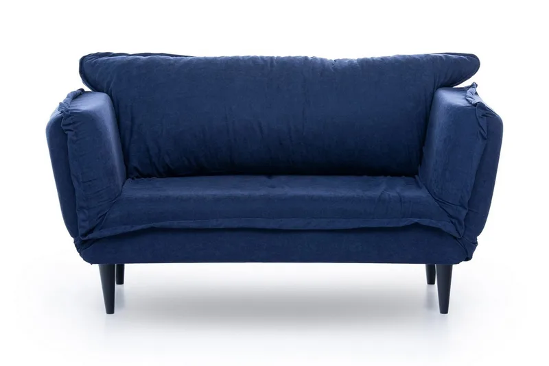 Mezonzo 3-seter Rektangulær Sovesofa 50x190 cm i Stoff, Blå