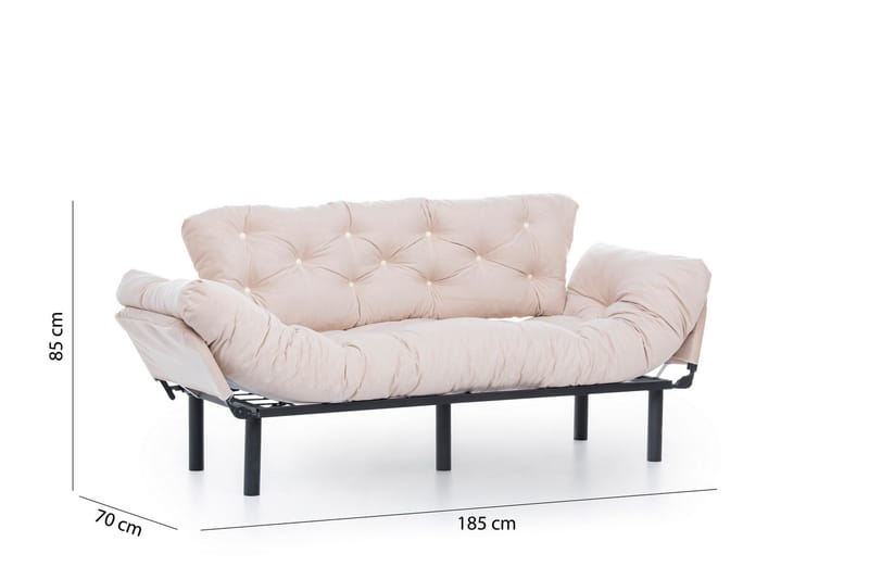 Mezonzo 3-seter Sovesofa - Beige - Møbler - Sofaer - Sovesofaer
