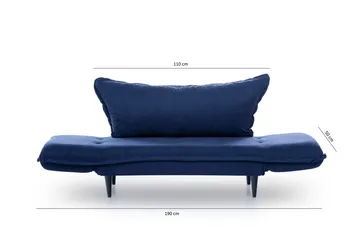 Mezonzo 3-seter Sovesofa - Blå - Møbler - Sofaer - Sovesofaer