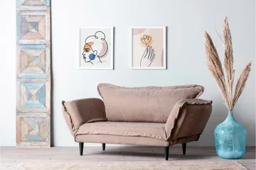 Mezonzo 3-seter Sovesofa - Brun - Møbler - Sofaer - Sovesofaer