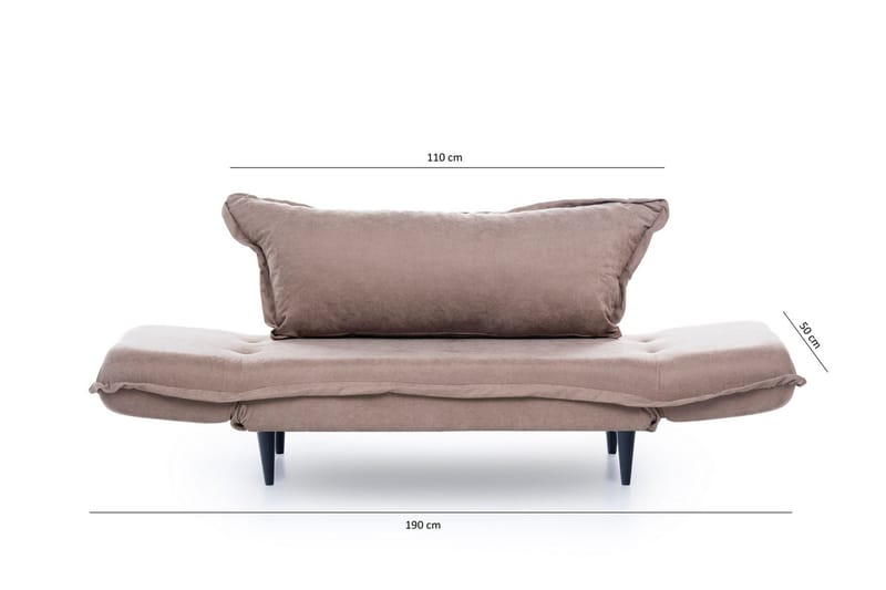 Mezonzo 3-seter Sovesofa - Brun - Møbler - Sofaer - Sovesofaer