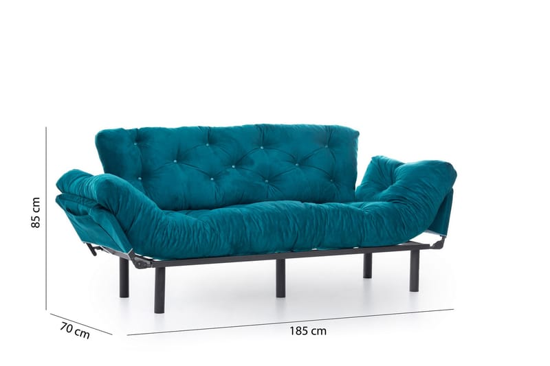 Mezonzo 3-seter Sovesofa - Grønn - Møbler - Sofaer - Sovesofaer