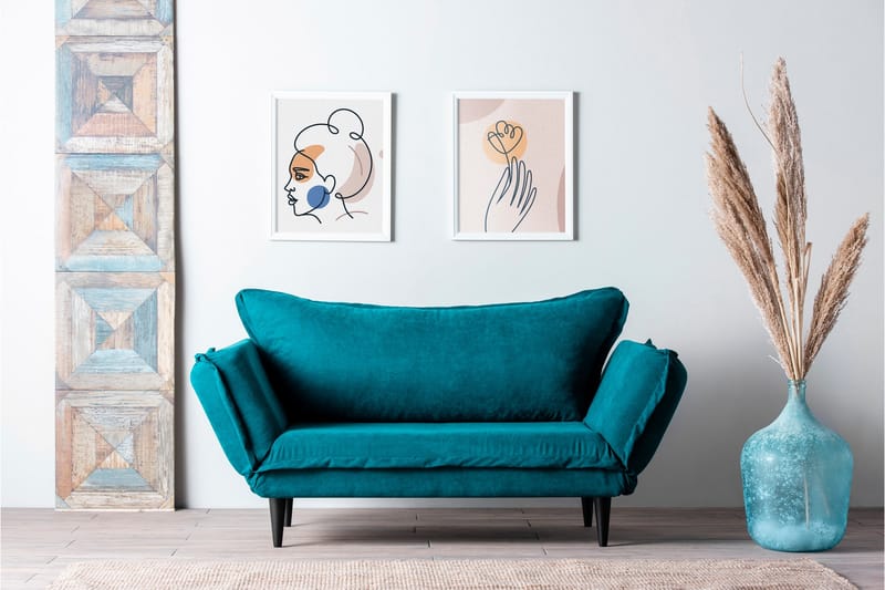 Mezonzo 3-seter Sovesofa - Grønn - Møbler - Sofaer - Sovesofaer