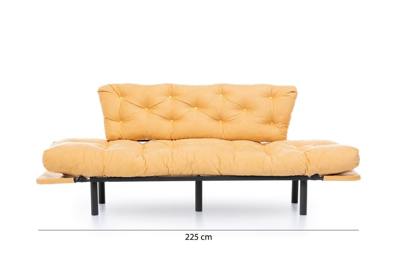 Mezonzo 3-seter Sovesofa - Gul - Sovesofaer - 3 seters sovesofa