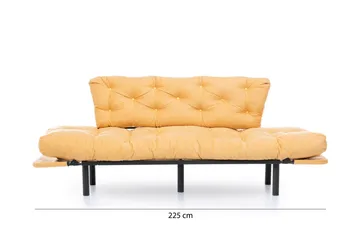 Mezonzo 3-seter Sovesofa - Gul - Møbler - Sofaer - Sovesofaer