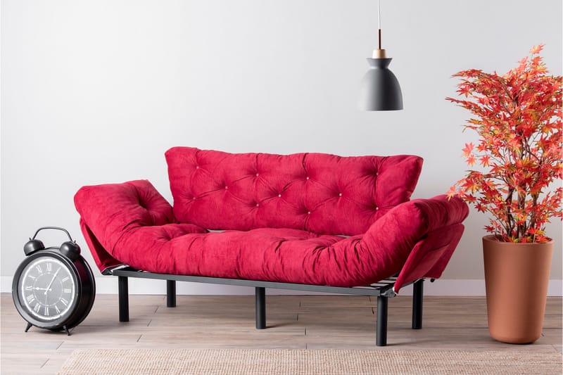 Mezonzo 3-seter Sovesofa - Rød - Møbler - Sofaer - Sovesofaer