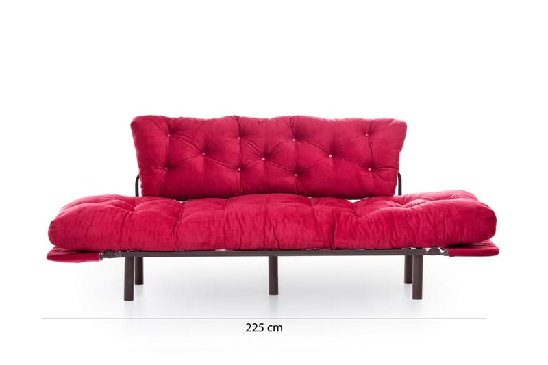 Mezonzo 3-seter Sovesofa - Rød - Møbler - Sofaer - Sovesofaer