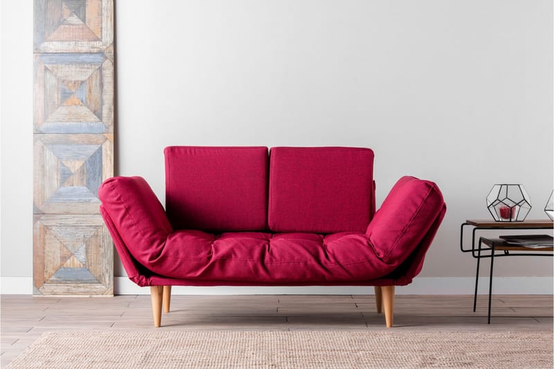 Mezonzo 3-seter Sovesofa - Rød - Møbler - Sofaer - Sovesofaer