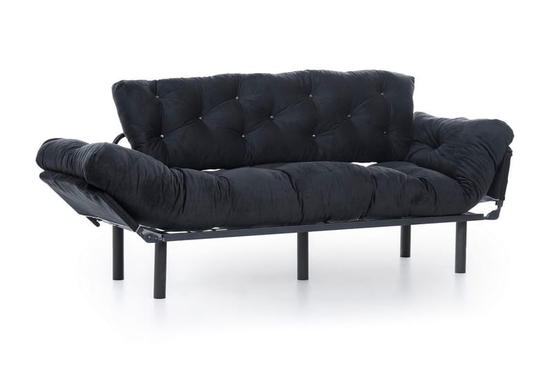 Mezonzo 3-seter Sovesofa - Svart - Møbler - Sofaer - Sovesofaer