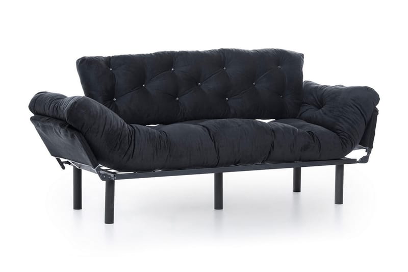 Mezonzo 3-seter Sovesofa - Svart - Møbler - Sofaer - Sovesofaer