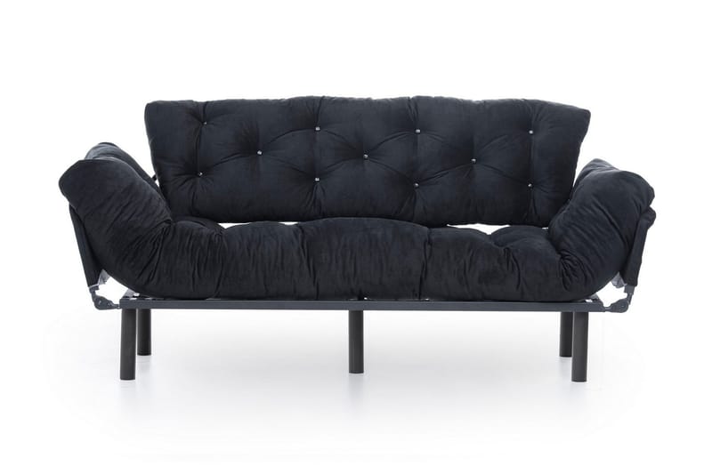 Mezonzo 3-seter Sovesofa - Svart - Møbler - Sofaer - Sovesofaer