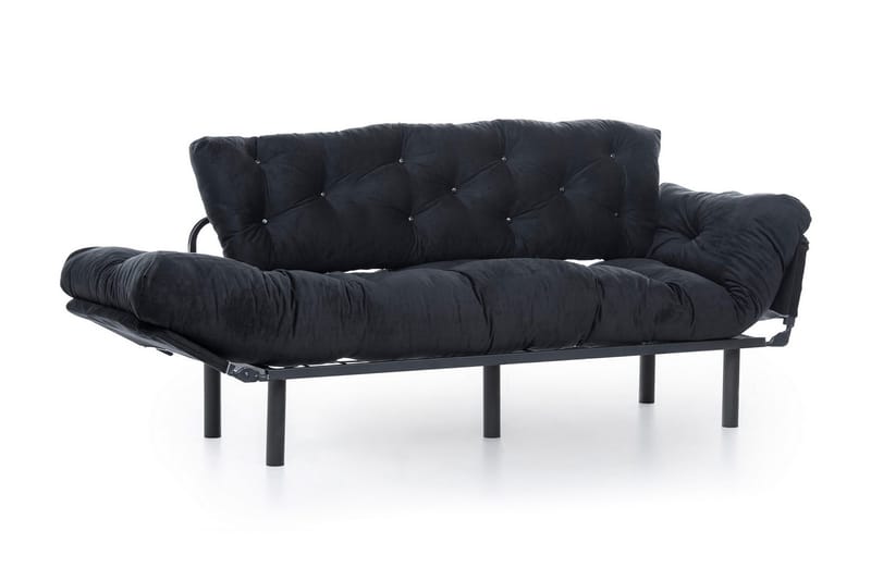 Mezonzo 3-seter Sovesofa - Svart - Møbler - Sofaer - Sovesofaer