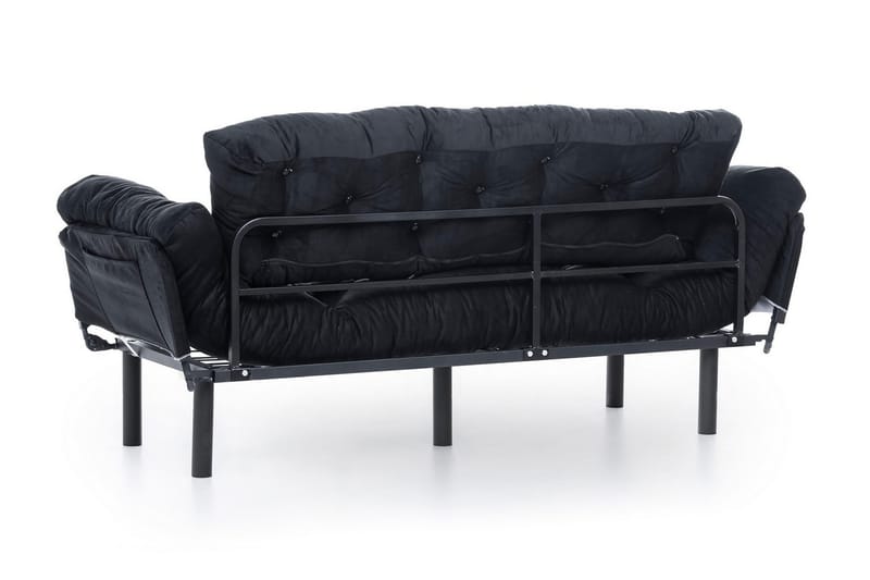 Mezonzo 3-seter Sovesofa - Svart - Møbler - Sofaer - Sovesofaer