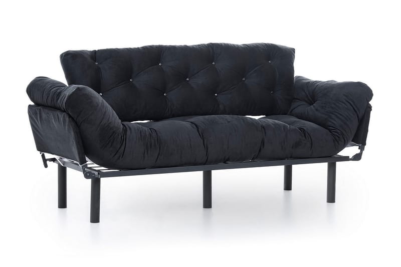 Mezonzo 3-seter Sovesofa - Svart - Møbler - Sofaer - Sovesofaer
