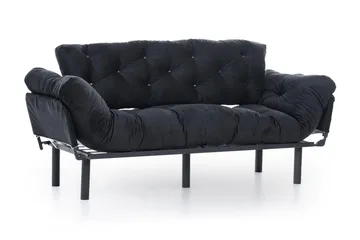 Mezonzo 3-seter Sovesofa - Svart - Møbler - Sofaer - Sovesofaer