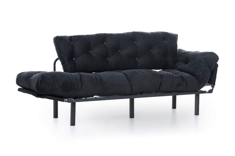 Mezonzo 3-seter Sovesofa - Svart - Møbler - Sofaer - Sovesofaer