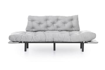 Mezonzo 3-seter Sovesofa Utfellbar 70x225 cm i Stoff - Grå - Møbler - Sofaer - Sovesofaer