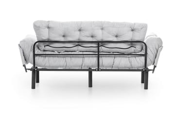 Mezonzo 3-seter Sovesofa Utfellbar 70x225 cm i Stoff - Grå - Møbler - Sofaer - Sovesofaer