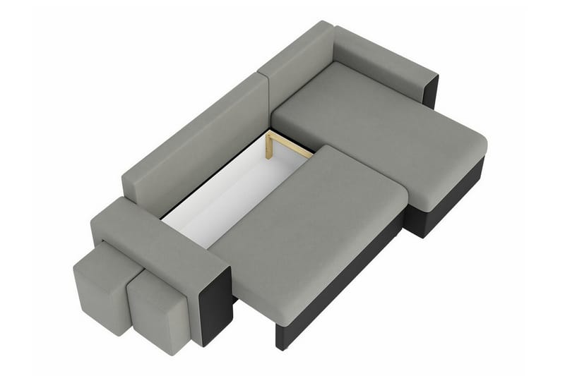 Midfeld 3-seters Hjørnesovesofa - Beige - Møbler - Sofaer - Sovesofaer