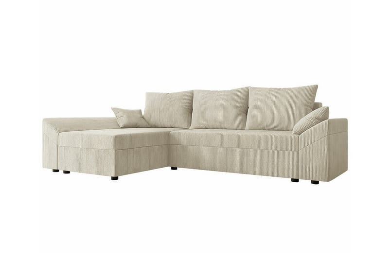 Midfeld 3-seters Hjørnesovesofa - Beige - Møbler - Sofaer - Sovesofaer