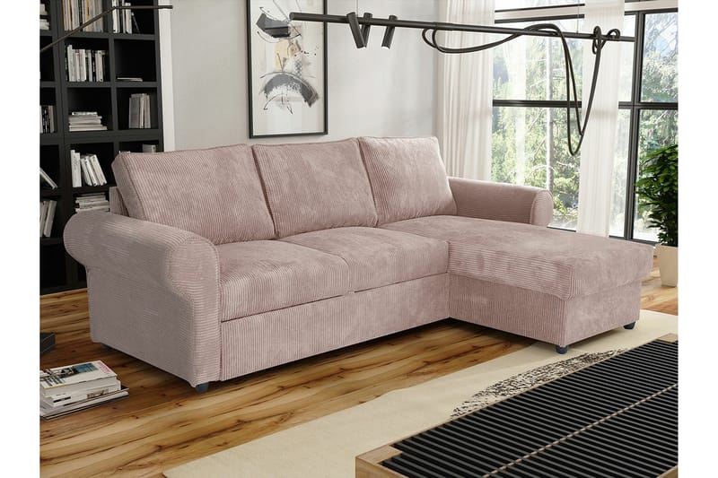 Midfeld 3-seters Hjørnesovesofa - Beige - Møbler - Sofaer - Sovesofaer