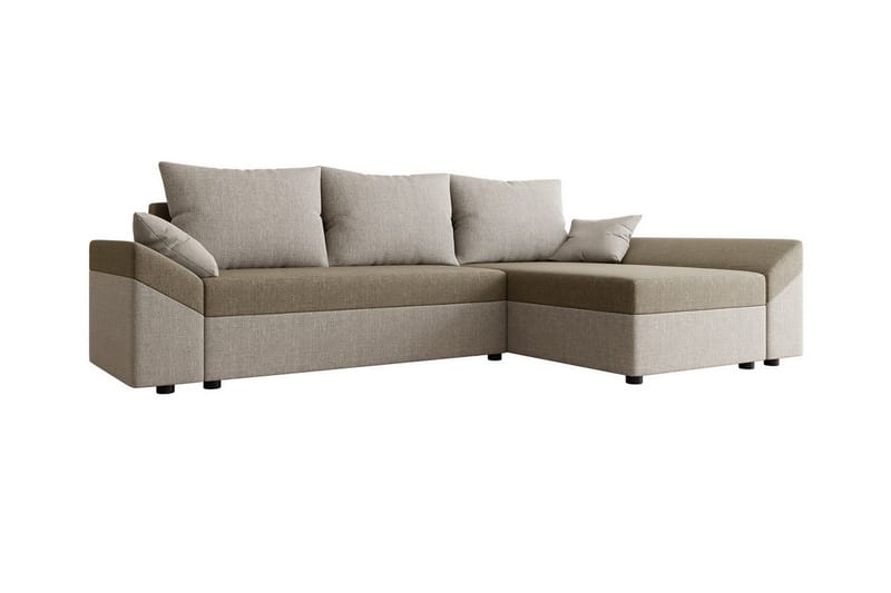 Midfeld 3-seters Hjørnesovesofa - Beige/Lys Beige - Møbler - Sofaer - Sovesofaer
