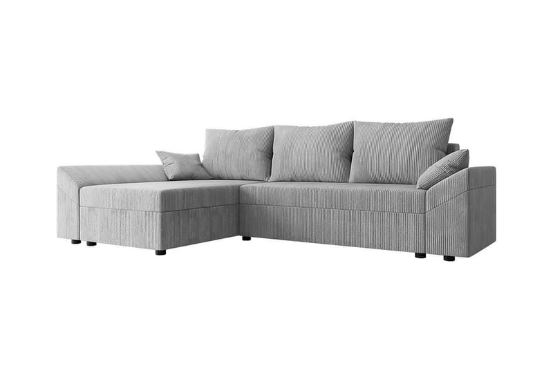 Midfeld 3-seters Hjørnesovesofa - Lysegrå - Møbler - Sofaer - Sovesofaer