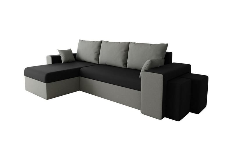 Midfeld 3-seters Hjørnesovesofa - Lysegrå/Mørkegrå - Møbler - Sofaer - Sovesofaer