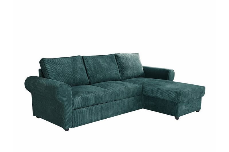 Midfeld 3-seters Hjørnesovesofa - Mørk Turkis - Møbler - Sofaer - Sovesofaer