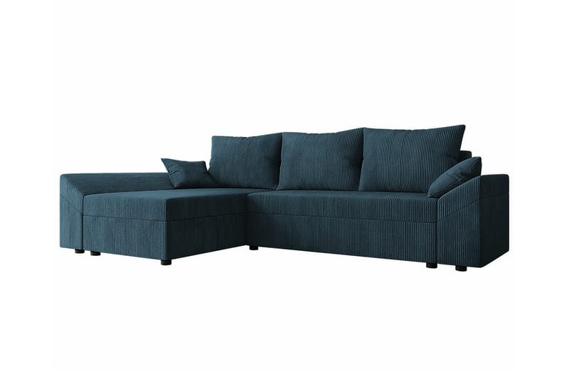 Midfeld 3-seters Hjørnesovesofa - Mørkeblå - Møbler - Sofaer - Sovesofaer