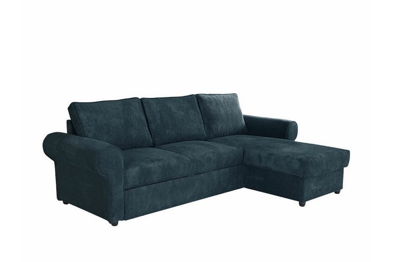 Midfeld 3-seters Hjørnesovesofa - Mørkeblå - Møbler - Sofaer - Sovesofaer