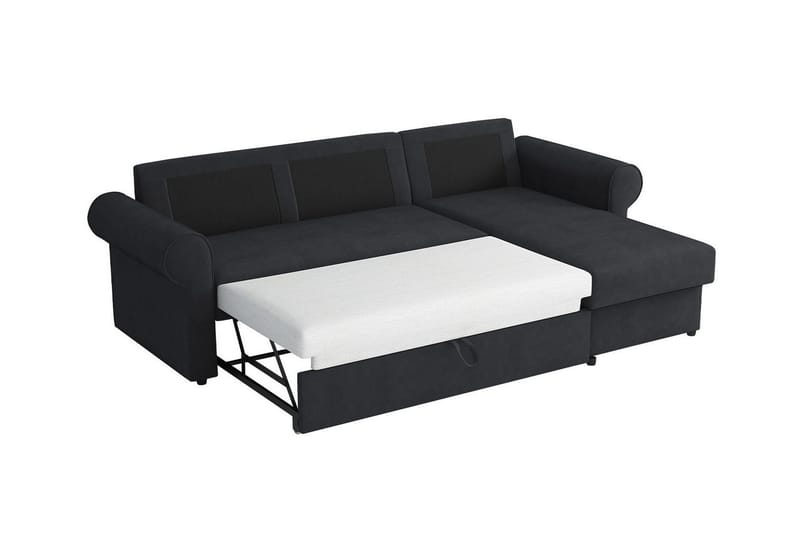 Midfeld 3-seters Hjørnesovesofa - Mørkeblå - Møbler - Sofaer - Sovesofaer