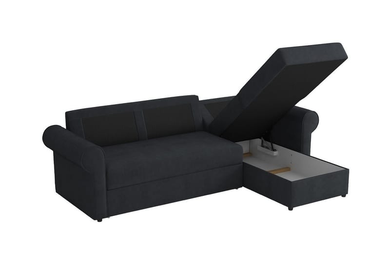 Midfeld 3-seters Hjørnesovesofa - Mørkeblå - Møbler - Sofaer - Sovesofaer
