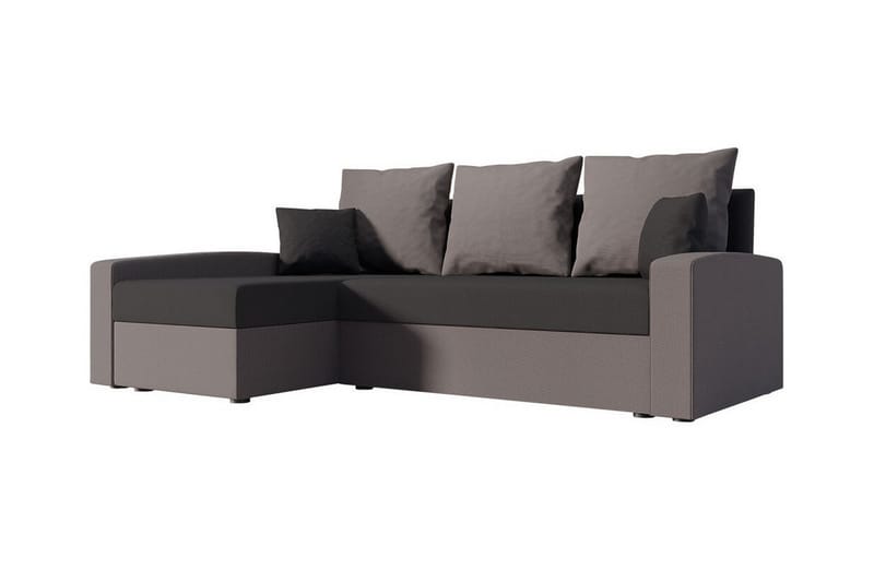 Midfeld 3-seters Hjørnesovesofa - Mørkebrun - Møbler - Sofaer - Sovesofaer