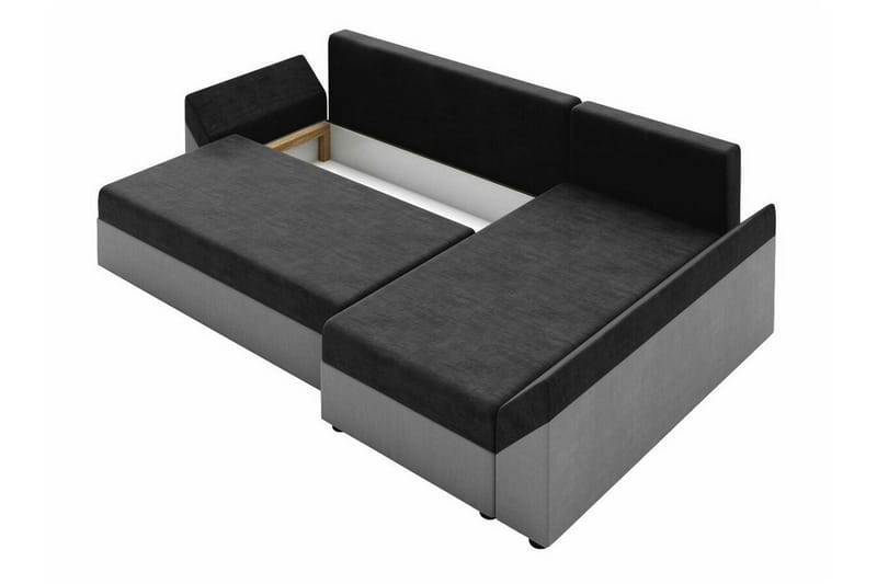 Midfeld 3-seters Hjørnesovesofa - Svart - Møbler - Sofaer - Sovesofaer