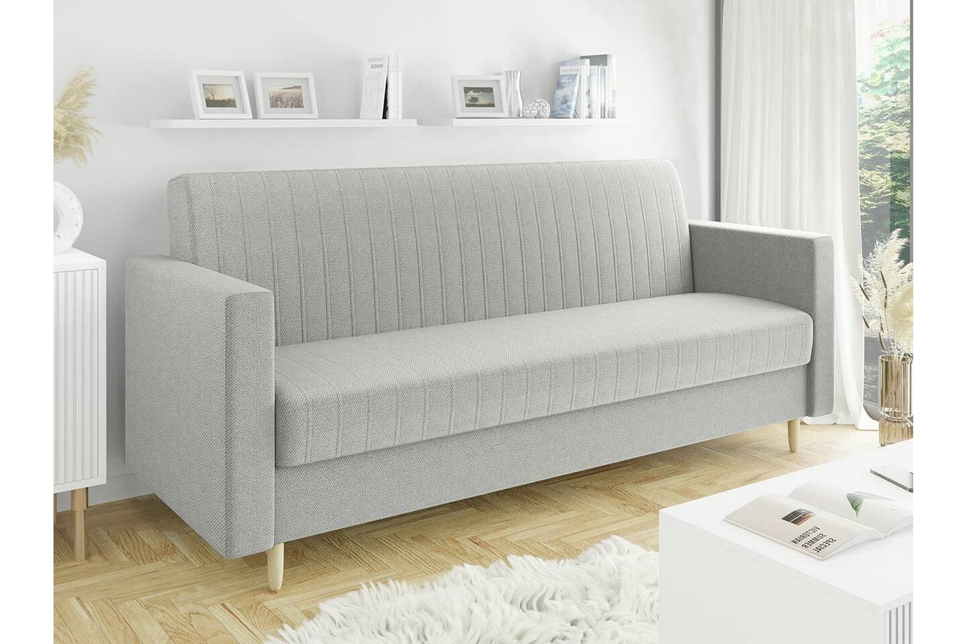 Midfeld 3-seters Sovesofa - Lysegrå - Møbler - Sofaer - Sovesofaer