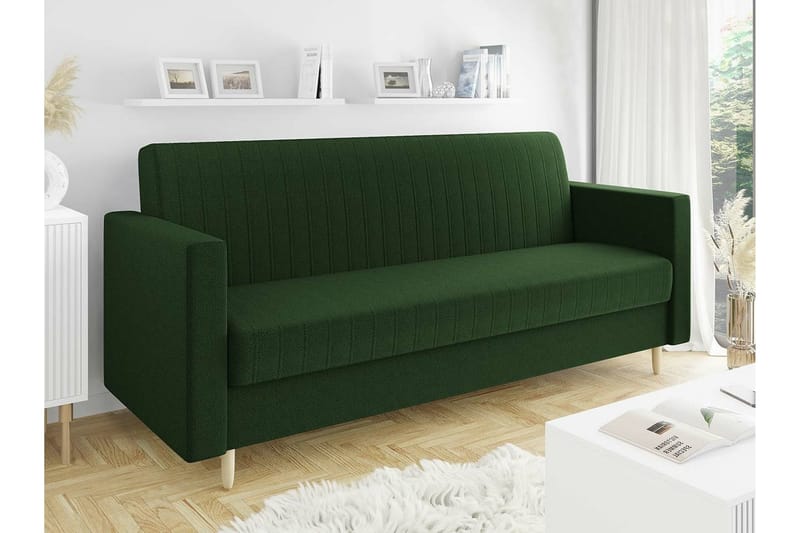 Midfeld 3-seters Sovesofa - Mørkegrønn - Møbler - Sofaer - Sovesofaer