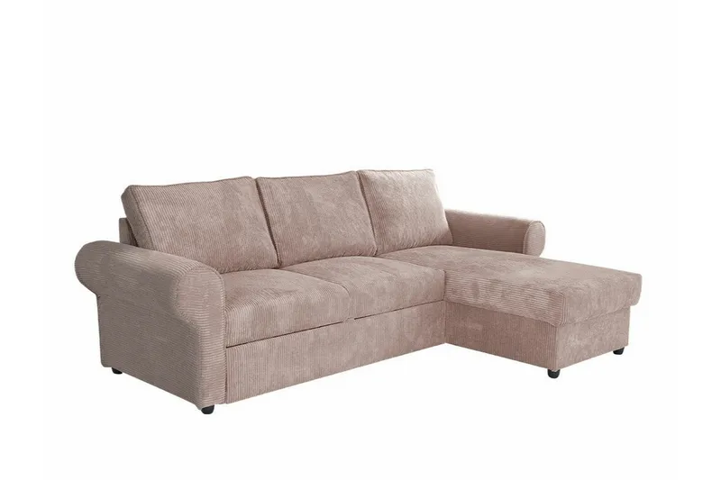 Midfeld 3-sits Hörnbäddsoffa beige, undefined