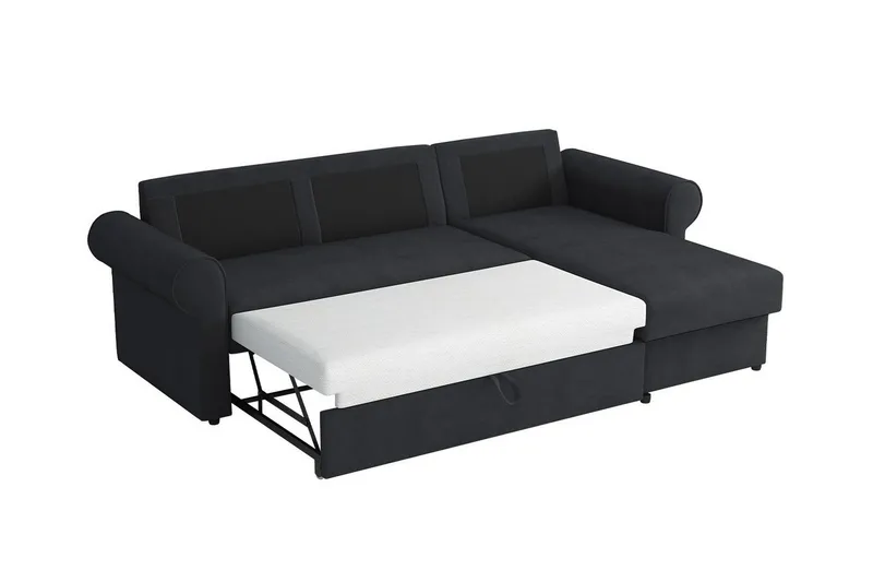 Midfeld 3-sits Hörnbäddsoffa Mustard yellow - Møbler - Sofaer - Sovesofaer