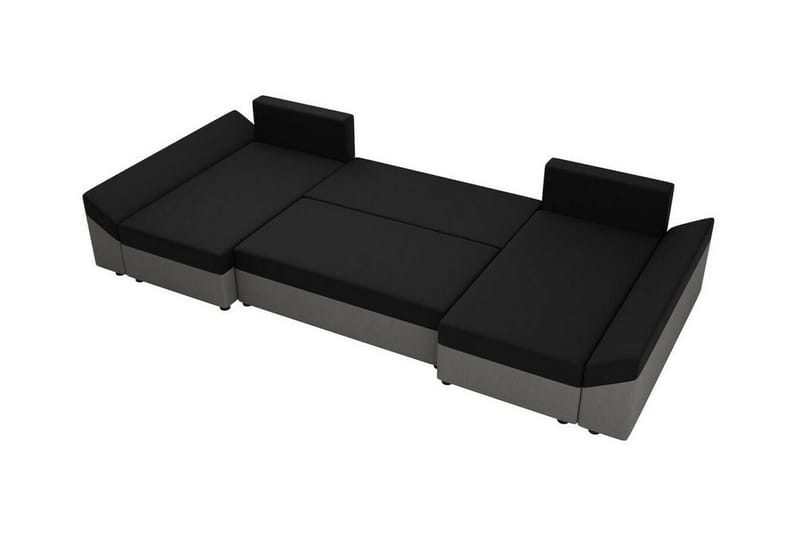 Midfeld 4-seter Hjørnesovesofa 130x268 cm med Oppbevaring i Kordfløyel - Grå - Møbler - Sofaer - Sovesofaer