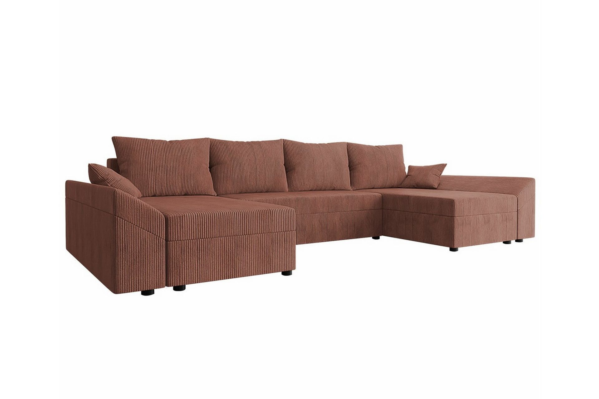 Midfeld 4-seters Hjørnesovesofa - Lyse brun - Møbler - Sofaer - Sovesofaer