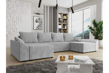 Midfeld 4-seters Hjørnesovesofa - Lysegrå - Møbler - Sofaer - Sovesofaer
