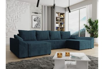 Midfeld 4-seters Hjørnesovesofa - Mørkeblå - Møbler - Sofaer - Sovesofaer