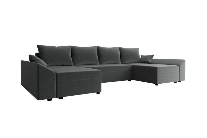 Midfeld 4-seters Hjørnesovesofa - Mørkegrå - Møbler - Sofaer - Sovesofaer